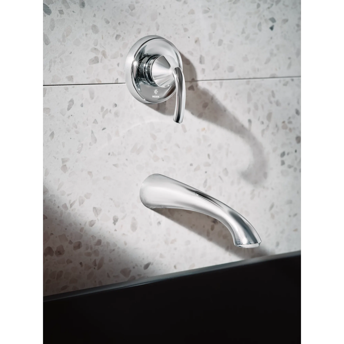 Moen Glyde Single-Handle Non-Diverter Wall-Mount Tub Filler WT371 in Chrome (WT371) - view 7