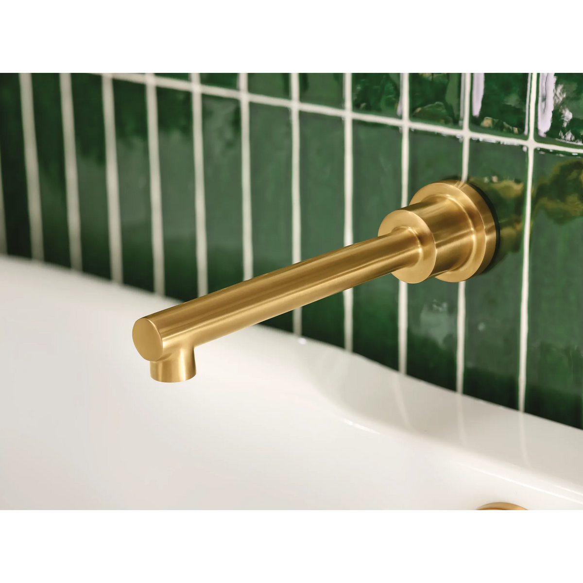 Moen Align Single-Handle Non-Diverter Wall-Mount Tub Filler WT391 in Brushed Gold (WT391BG) - view 5