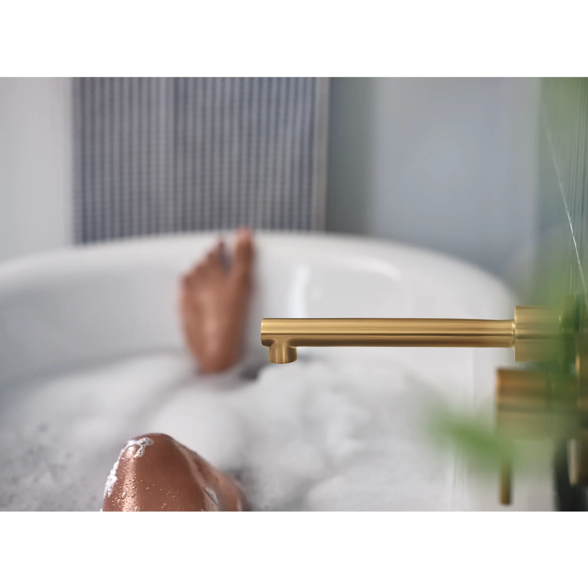 Moen Align Single-Handle Non-Diverter Wall-Mount Tub Filler WT391 in Brushed Gold (WT391BG) - view 13