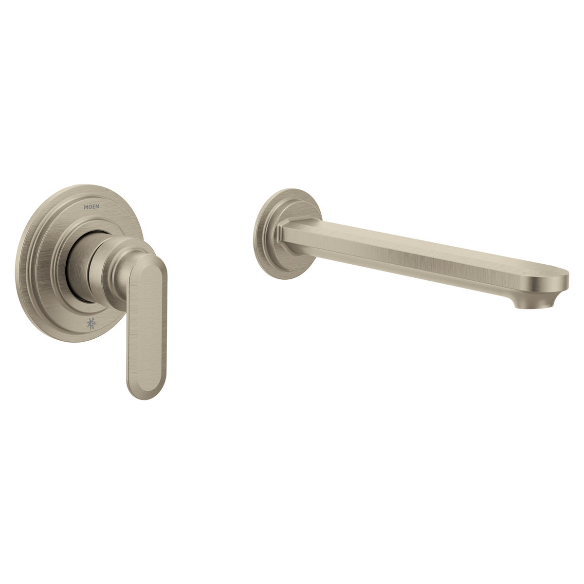 Moen Greenfield Single-Handle Non-Diverter Tub Filler WT621 in Brushed Nickel (WT621BN)