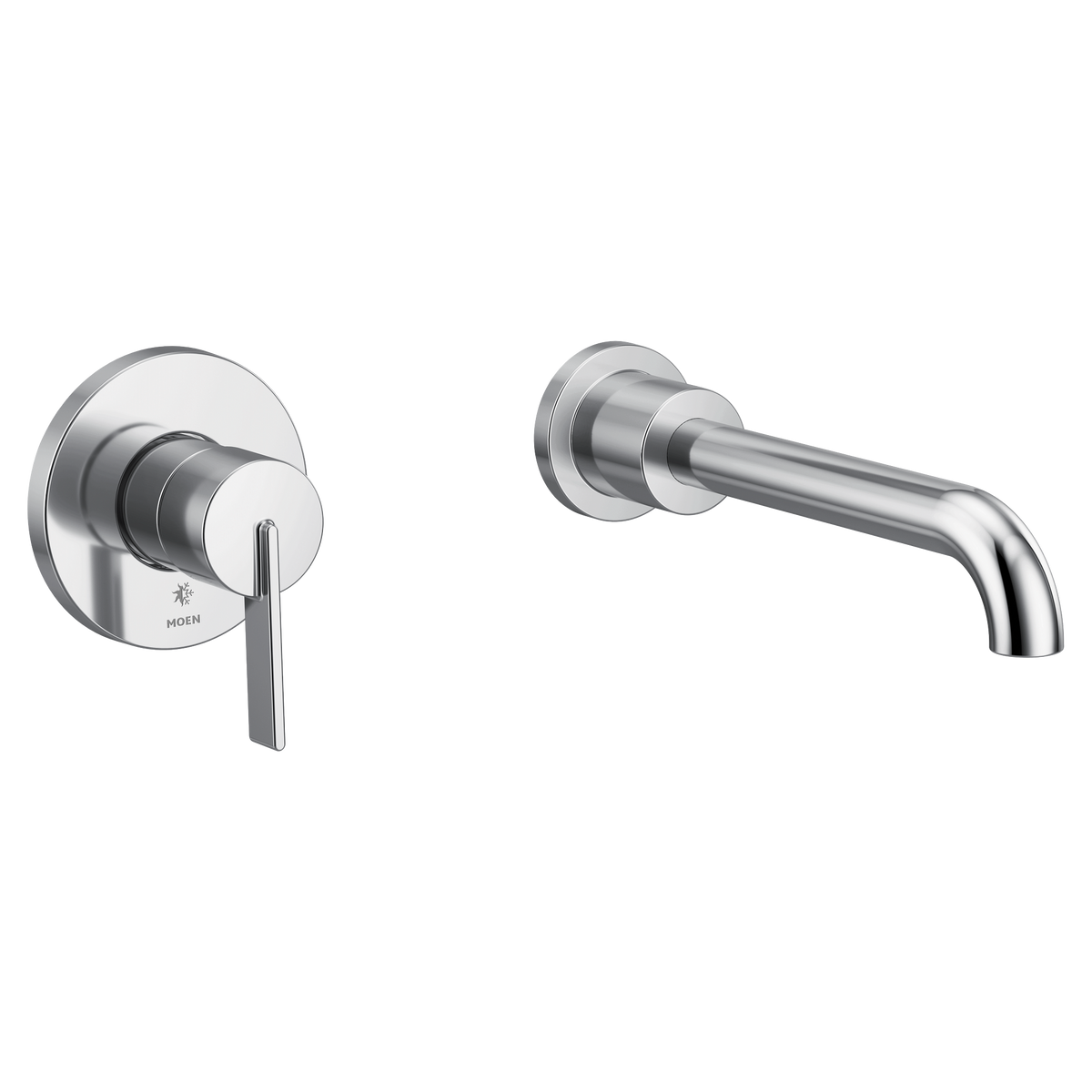 Moen Cia Single-Handle Non-Diverter Wall-Mount Tub Filler WT6221 in Chrome (WT6221)