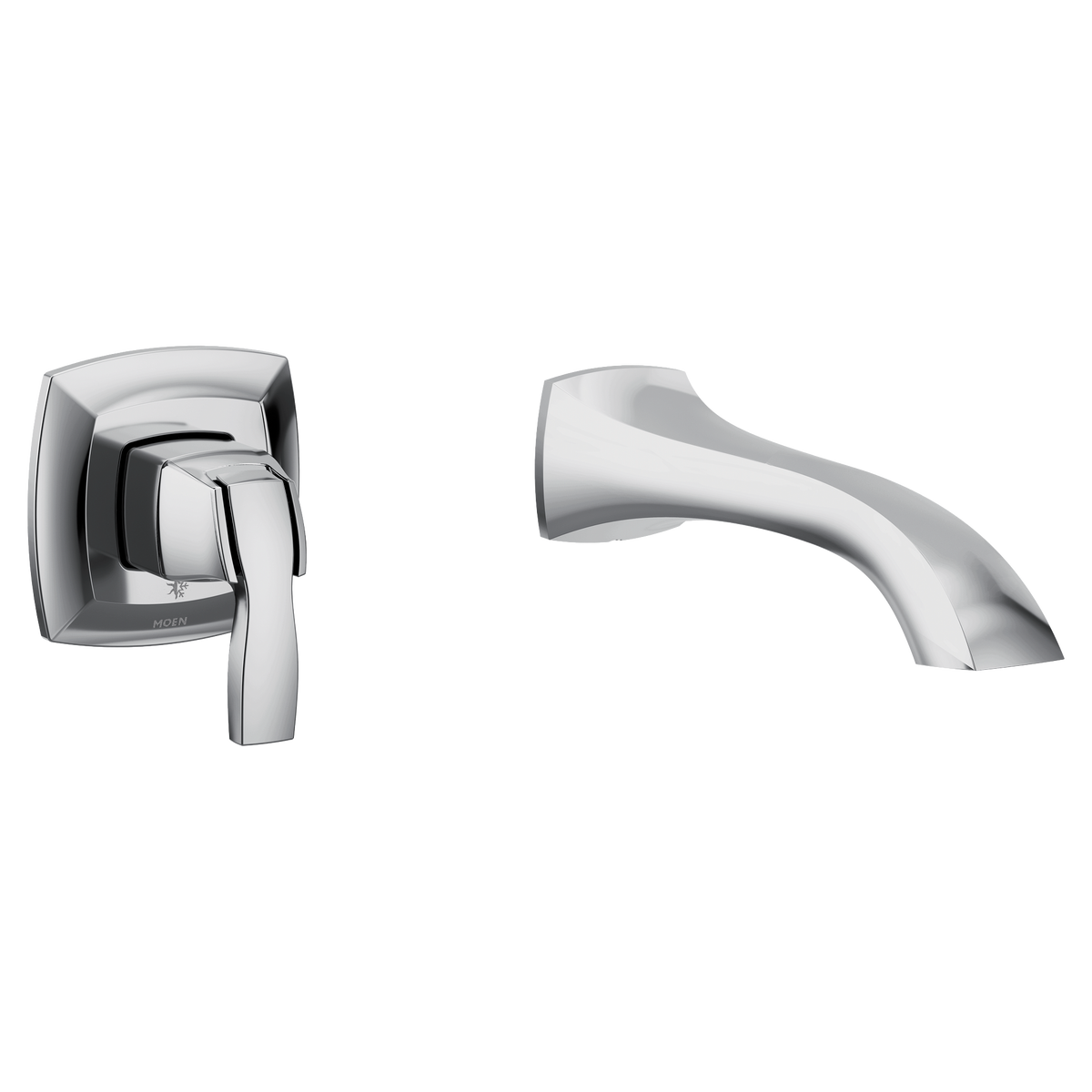 Moen Voss Single-Handle Wall-Mount Tub Filler Trim Kit WT691 in Chrome (WT691)