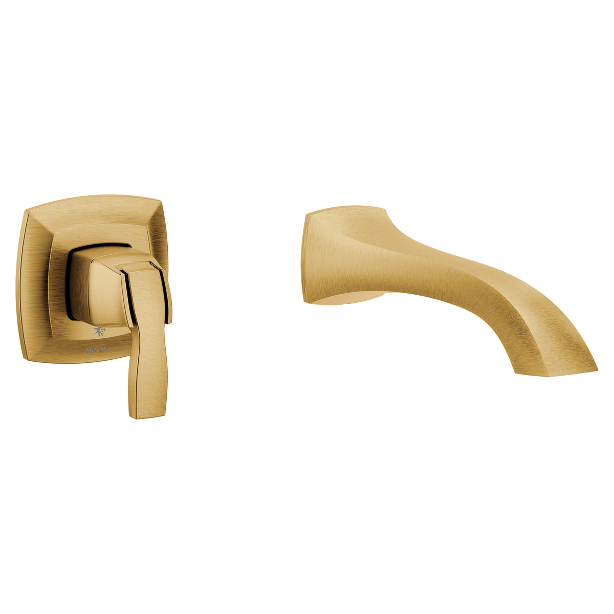 Moen Voss Single-Handle Wall-Mount Tub Filler Trim Kit WT691 in Brushed Gold (WT691BG)