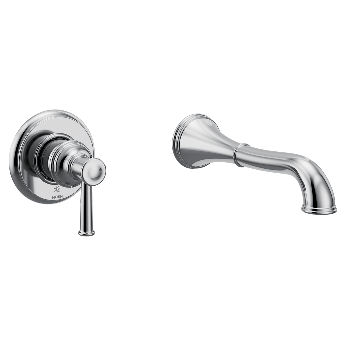 Moen Belfield Single-Handle Non-Diverter Wall-Mount Tub Filler WT9021 in Chrome (WT9021)