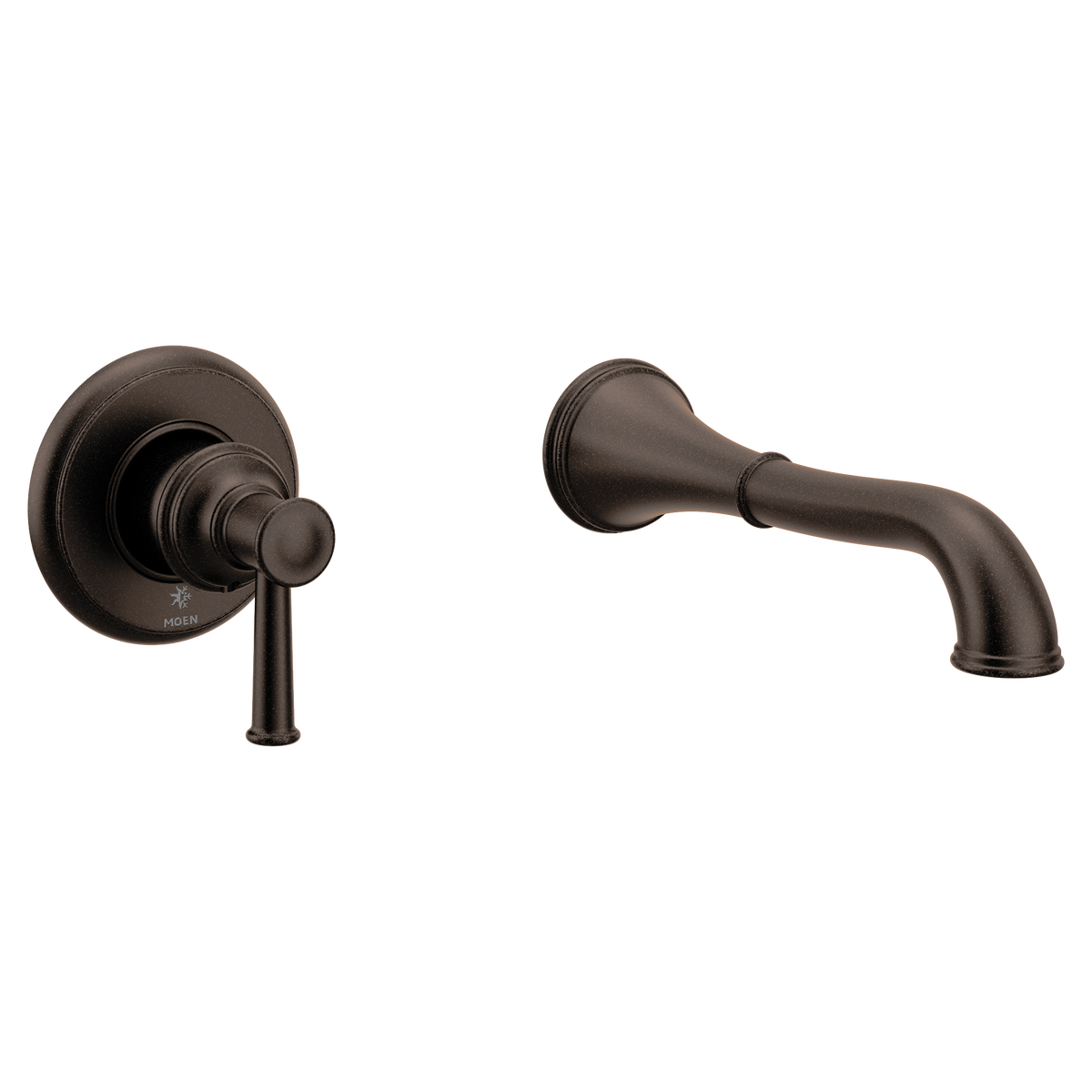 Moen Belfield Single-Handle Non-Diverter Wall-Mount Tub Filler WT9021 in Oil Rubbed Bronze (WT9021ORB)