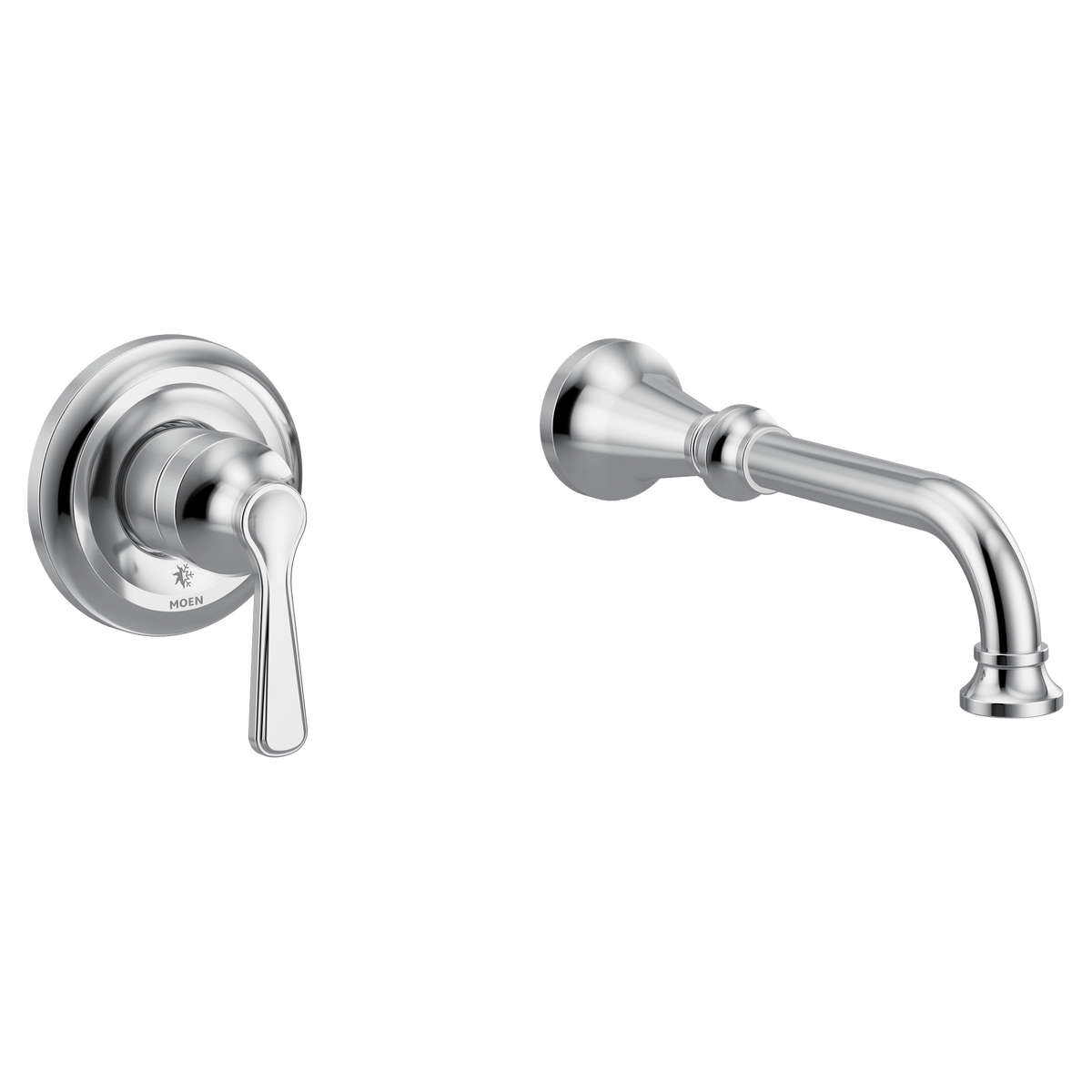 Moen Colinet Single-Handle Non-Diverter Wall-Mount Tub Filler WTS44501 in Chrome (WTS44501)