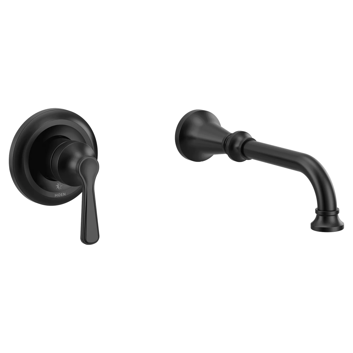 Moen Colinet Single-Handle Non-Diverter Wall-Mount Tub Filler WTS44501 in Matte Black (WTS44501BL) - view 6