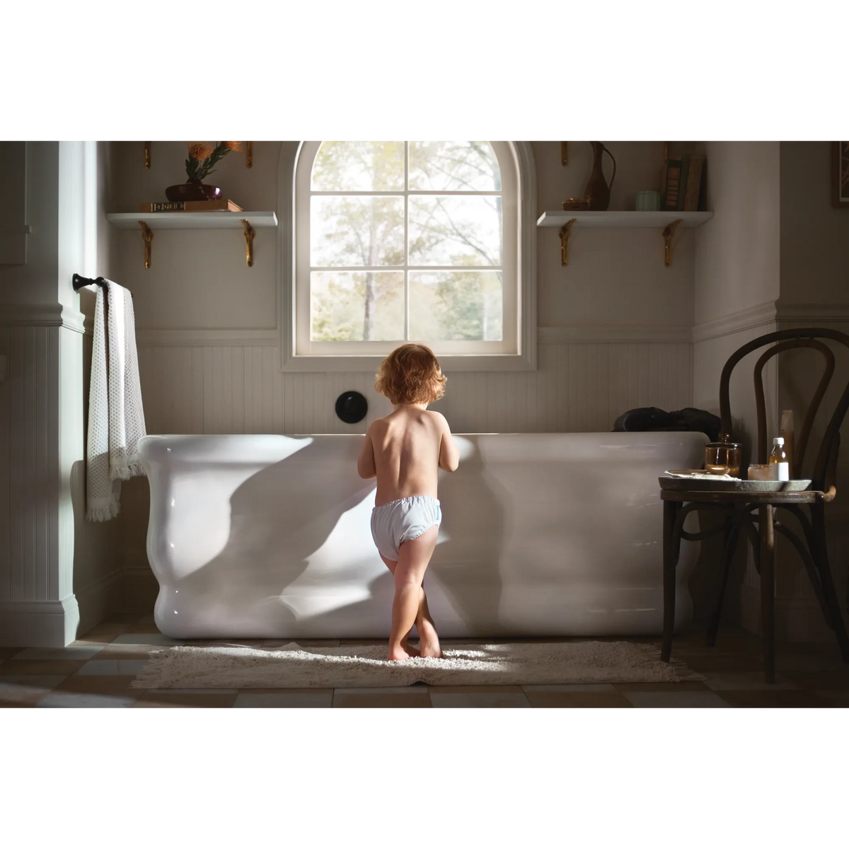Moen Colinet Single-Handle Non-Diverter Wall-Mount Tub Filler WTS44501 in Matte Black (WTS44501BL) - view 7