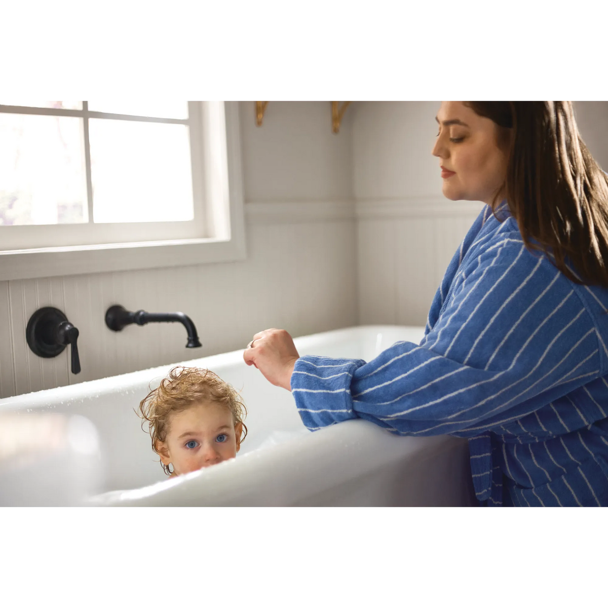 Moen Colinet Single-Handle Non-Diverter Wall-Mount Tub Filler WTS44501 in Matte Black (WTS44501BL) - view 8