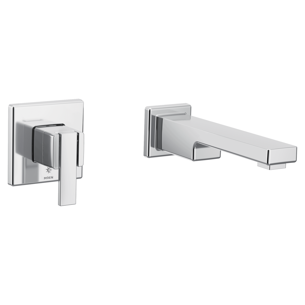 Moen 90 Degree Single-Handle Non-Diverter Wall-Mount Tub Filler WTS911 in Chrome (WTS911)