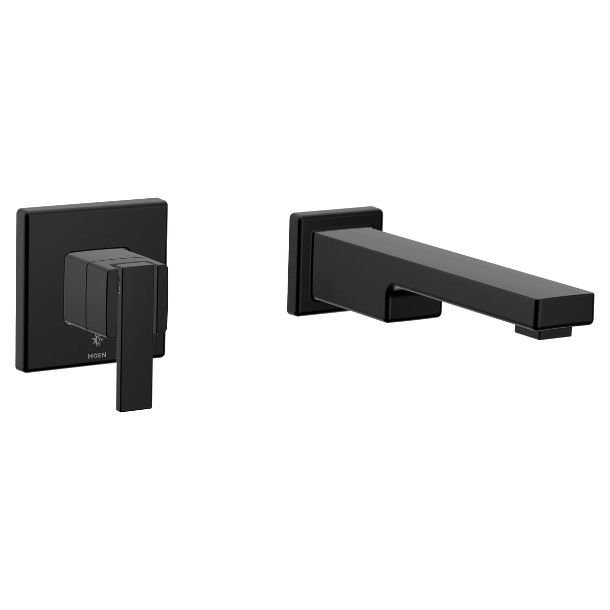 Moen 90 Degree Single-Handle Non-Diverter Wall-Mount Tub Filler WTS911 in Matte Black (WTS911BL) - view 4