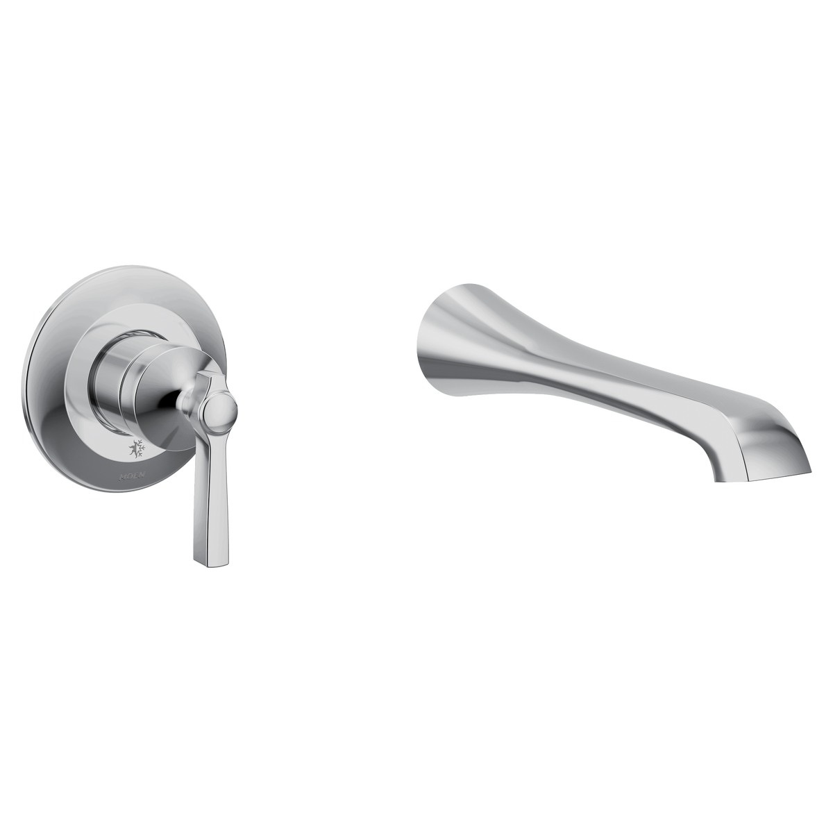 Moen Flara Single-Handle Non-Diverter Wall-Mount Tub Filler WTS921 in Chrome (WTS921)