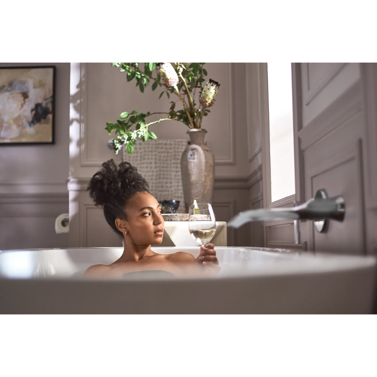 Moen Doux Single-Handle Non-Diverter Wall-Mount Tub Filler WTS981 in Chrome (WTS981) - view 9