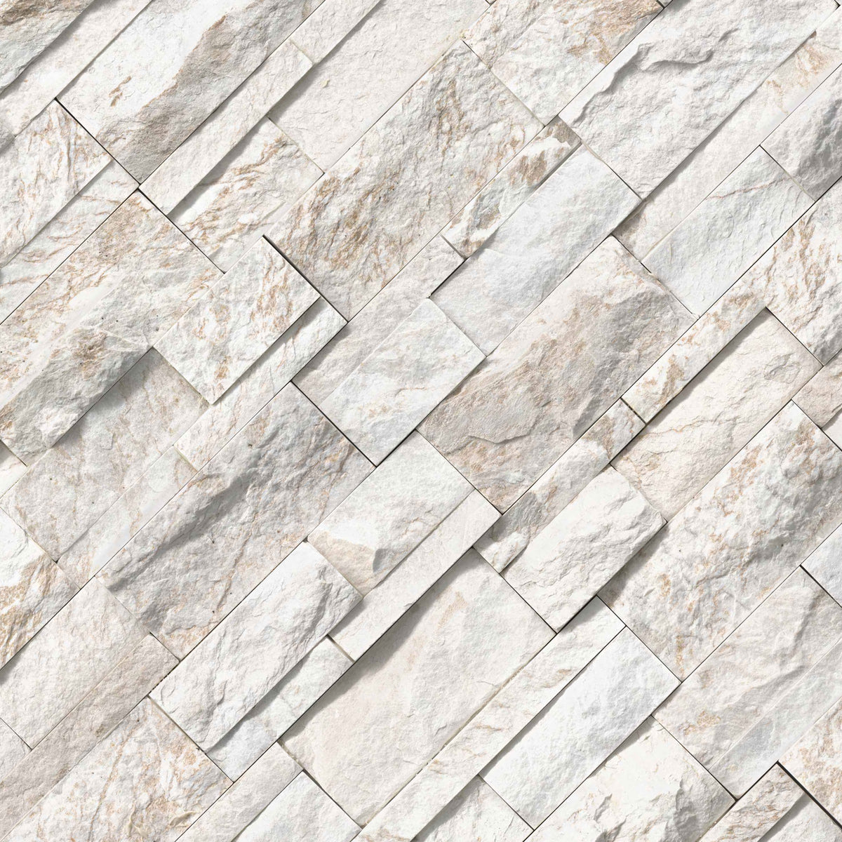 MSI XL Rockmount Royal White stacked stone 9 x 24 (LPNLQROYWHI924)