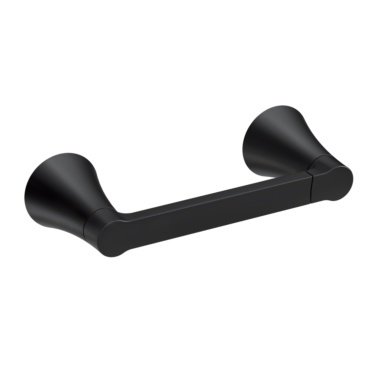Moen Mikah Pivoting Paper Holder Y0708 in Matte Black (Y0708BL)