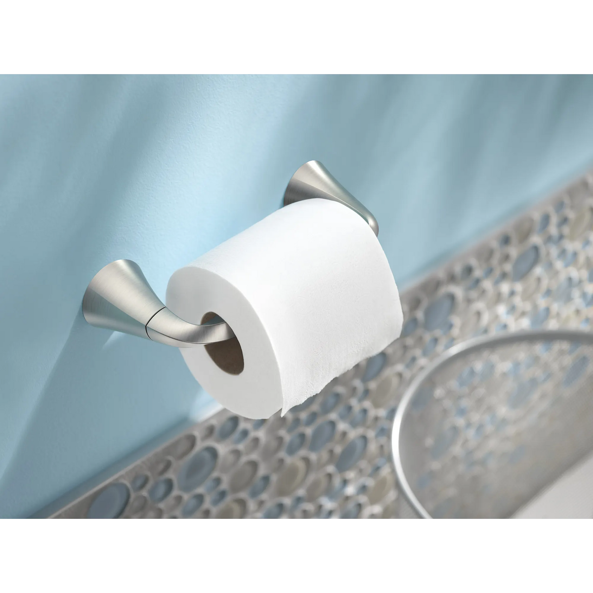Moen Oxby Toilet Paper Holder Y1208 in Brushed Nickel (Y1208BN) - view 5