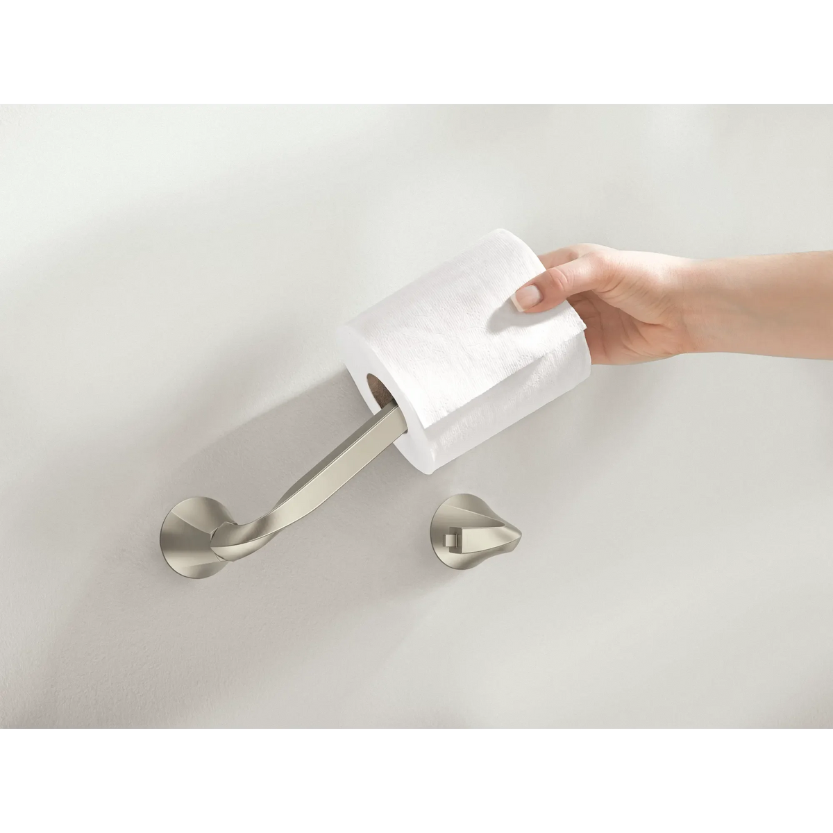 Moen Oxby Toilet Paper Holder Y1208 in Brushed Nickel (Y1208BN) - view 7