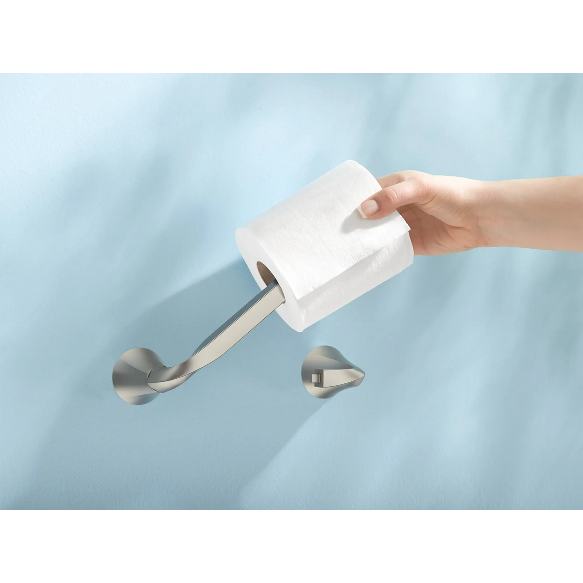 Moen Oxby Toilet Paper Holder Y1208 in Brushed Nickel (Y1208BN) - view 6