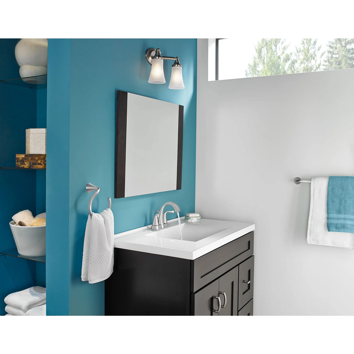 Moen Eva Bath Light YB2862 in Brushed Nickel (YB2862BN) - view 3