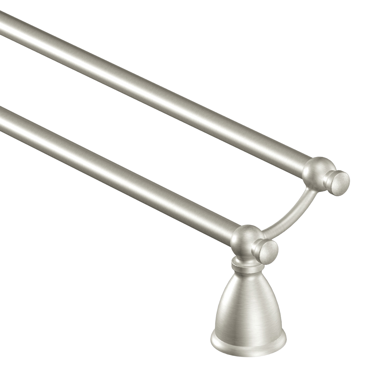 Moen Caldwell 24" Double Towel Bar Y3122 in Brushed Nickel (Y3122BN)