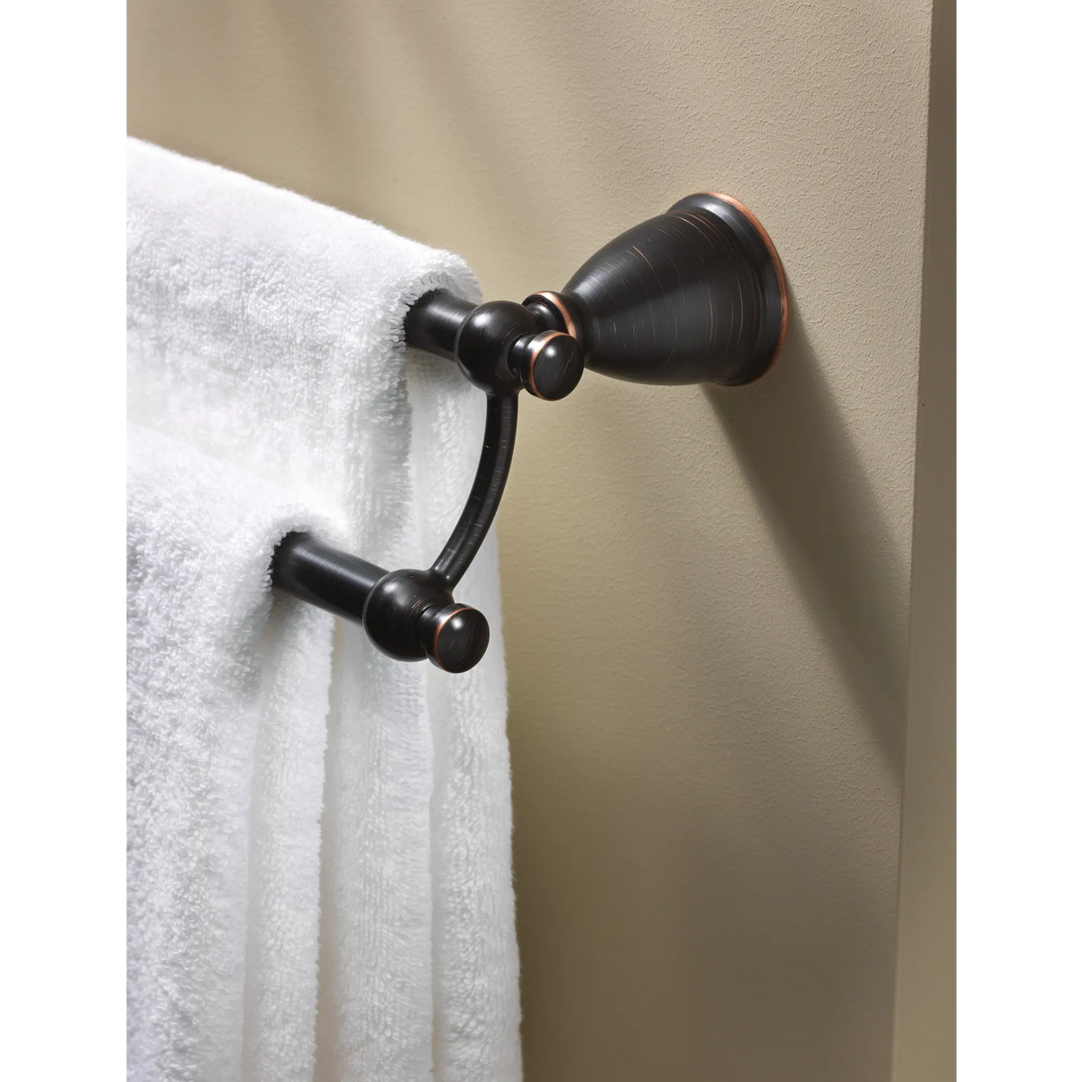 Moen Caldwell 24" Double Towel Bar Y3122 in Mediterranean Bronze (Y3122BRB)