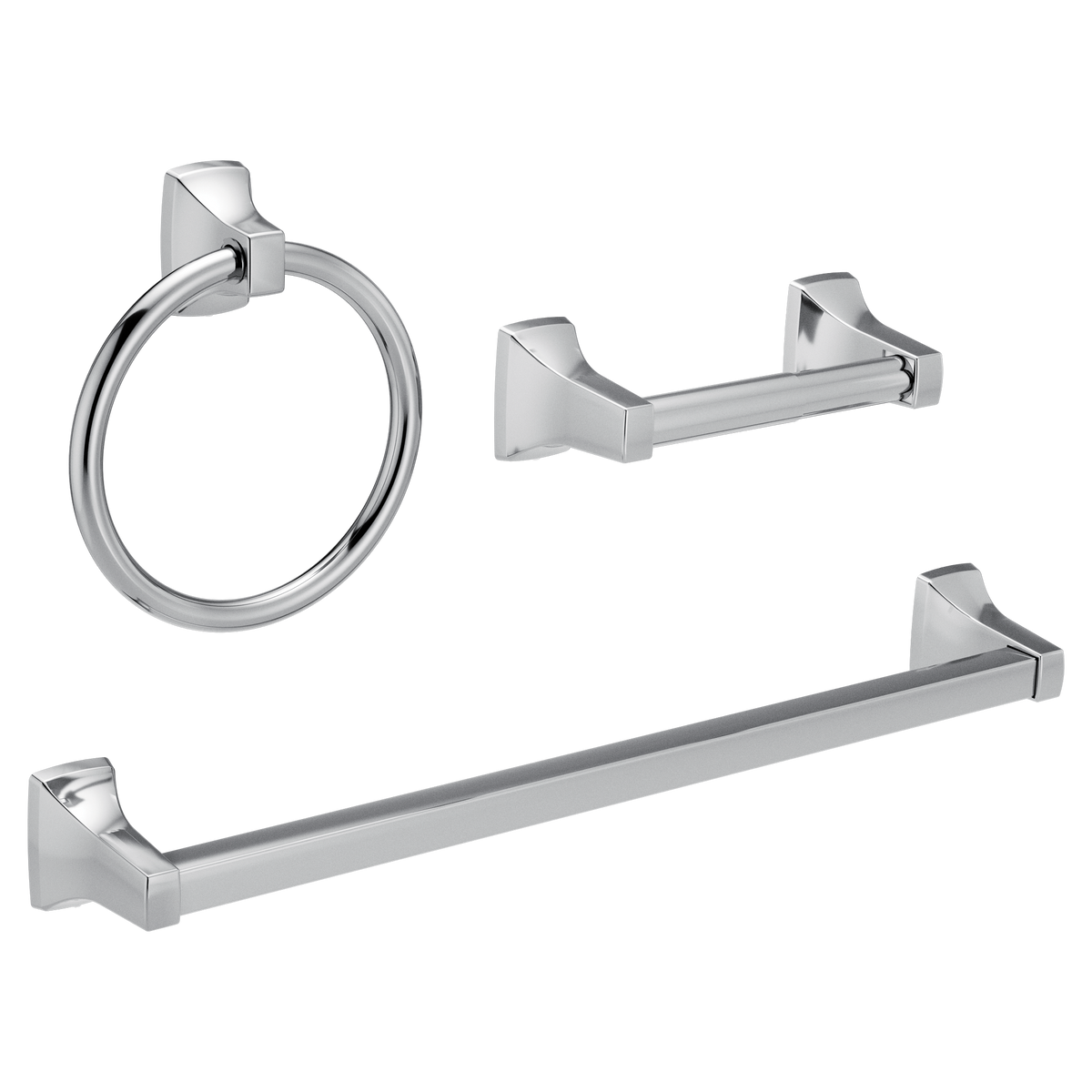 Moen Adler Spring Loaded Paper Holder Towel Bar/Towel Ring YB0193 in Chrome (YB0193CH)