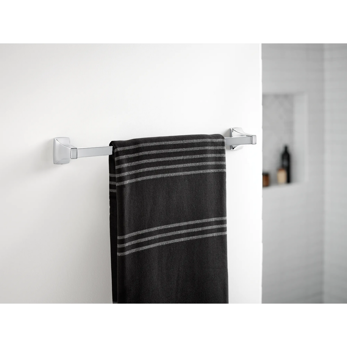 Moen Adler Spring Loaded Paper Holder Towel Bar/Towel Ring YB0193 in Chrome (YB0193CH) - view 3