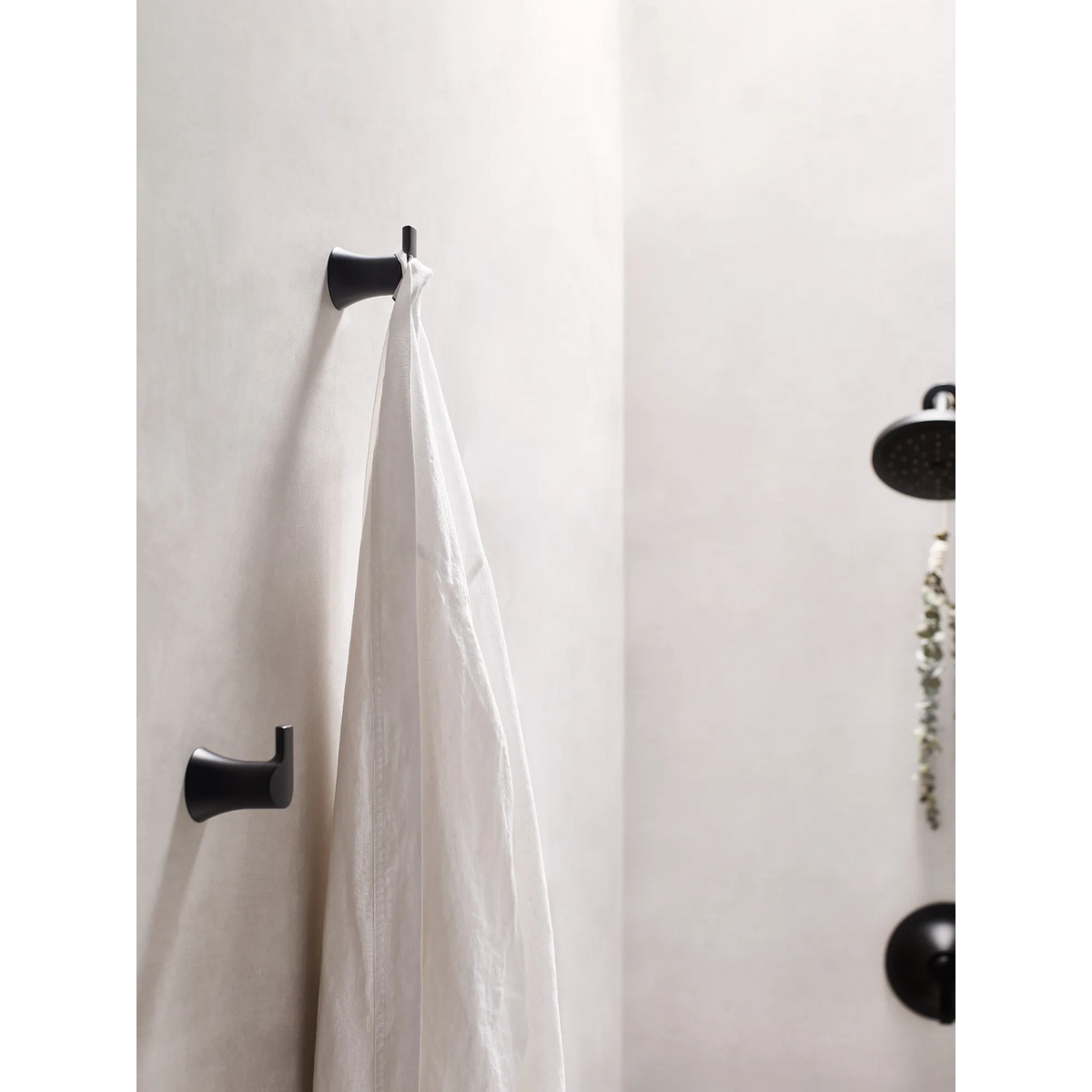 Moen Doux Single Robe Hook YB0203 in Matte Black (YB0203BL) - view 5