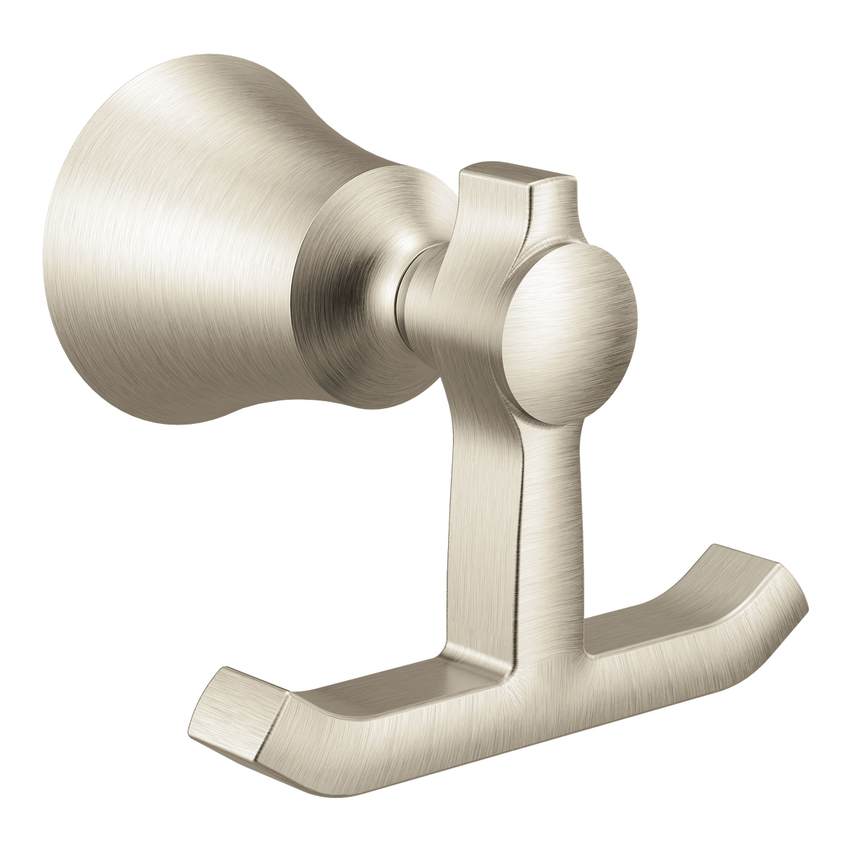 Moen Flara Double Robe Hook YB0303 in Brushed Nickel (YB0303BN)