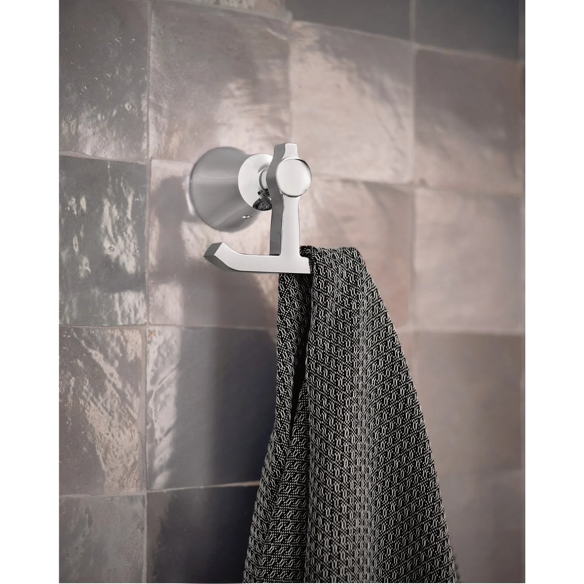 Moen Flara Double Robe Hook YB0303 in Chrome (YB0303CH) - view 3