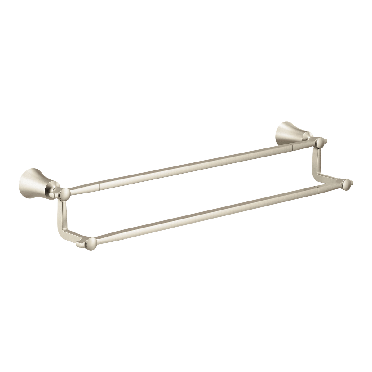 Moen Flara 24" Double Towel Bar YB0322 in Brushed Nickel (YB0322BN)