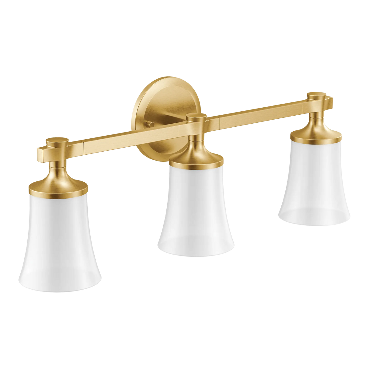 Moen Flara Three Globe Bath Light YB0363 in Brushed Gold (YB0363BG) - view 2