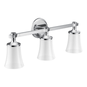 Moen Flara Three Globe Bath Light YB0363 in Chrome (YB0363CH)