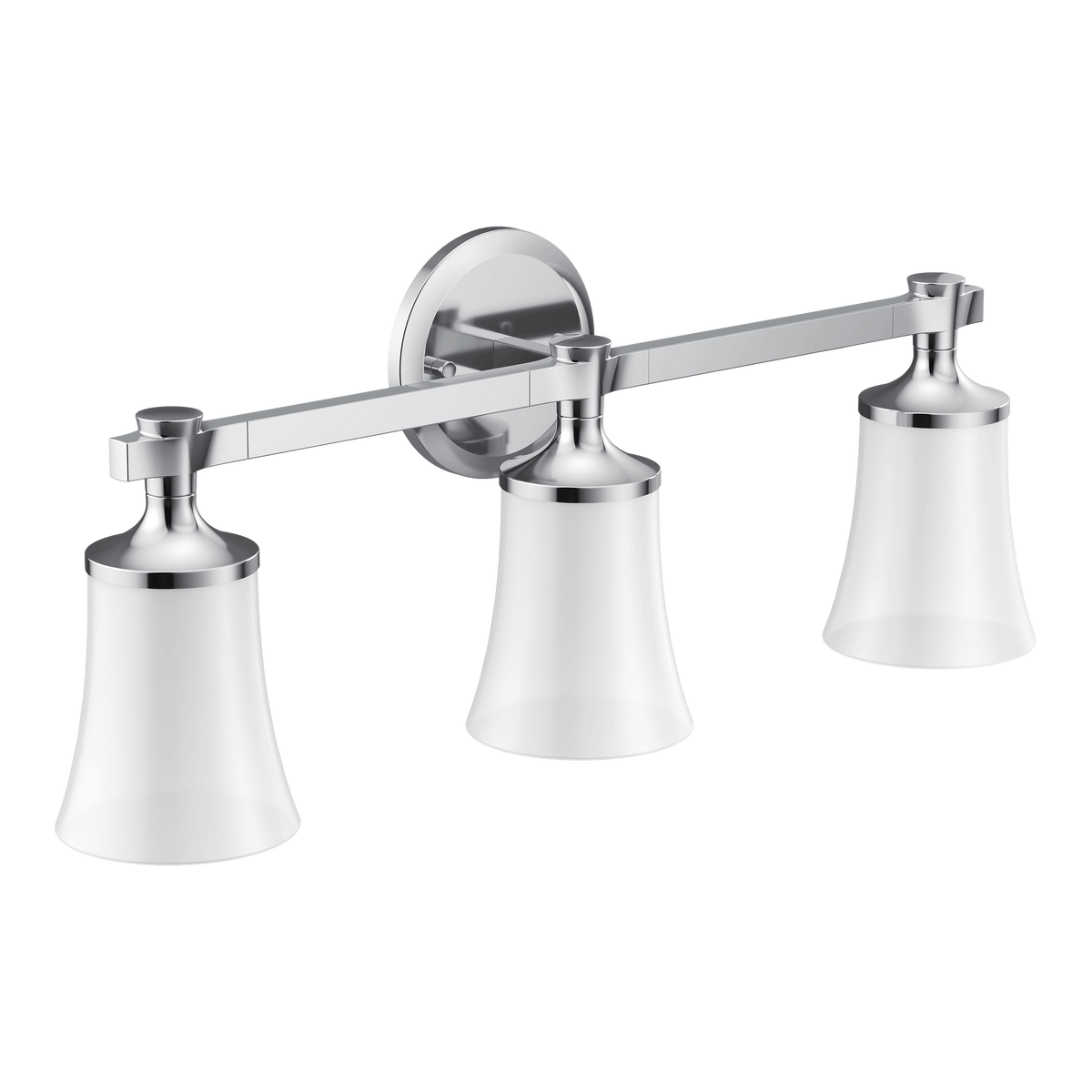 Moen Flara Three Globe Bath Light YB0363 in Chrome (YB0363CH)
