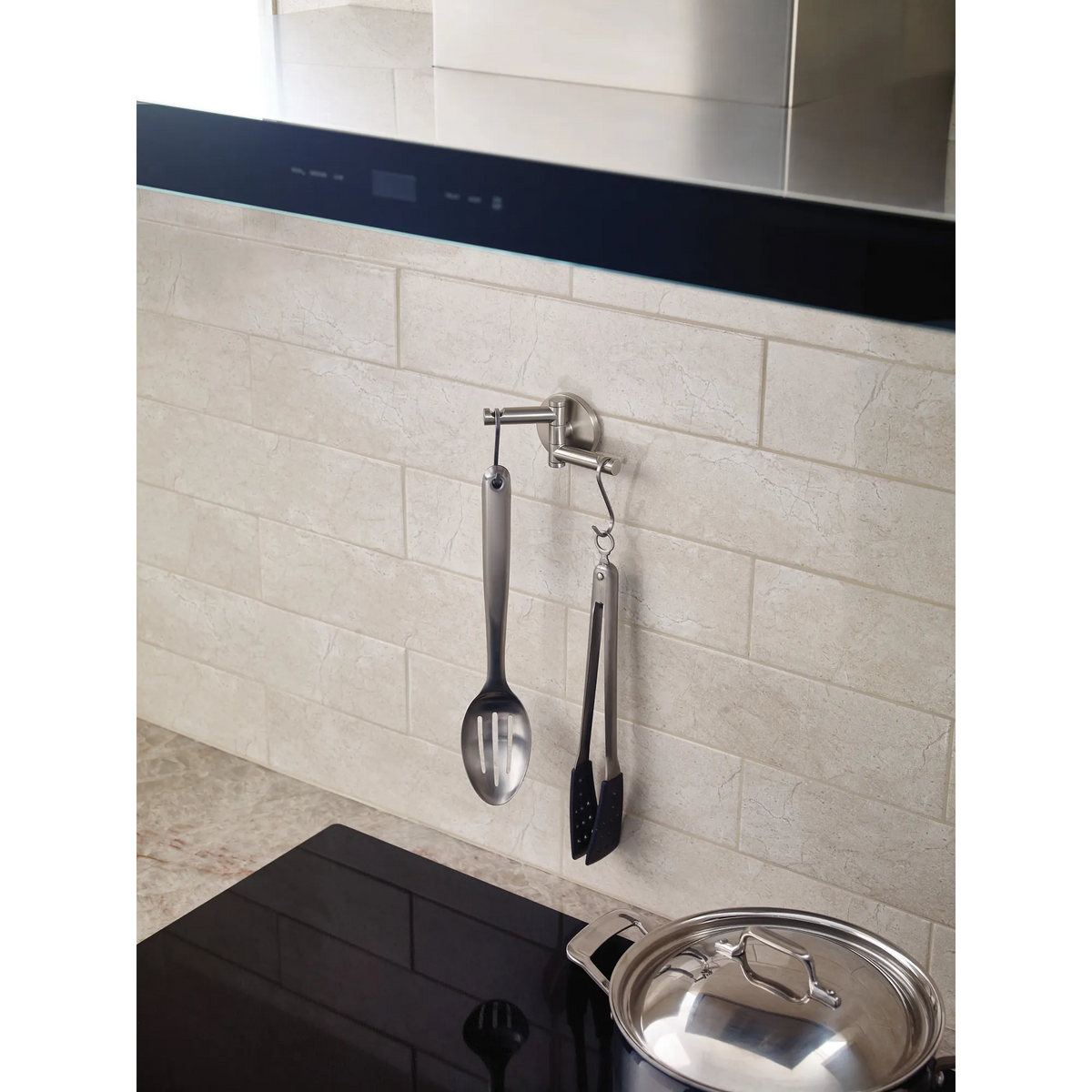 Moen Align Double Robe Hook YB0402 in Brushed Nickel (YB0402BN) - view 4