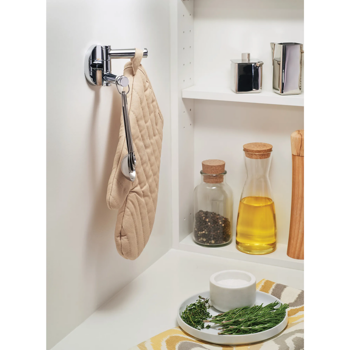 Moen Align Double Robe Hook YB0402 in Chrome (YB0402CH) - view 3