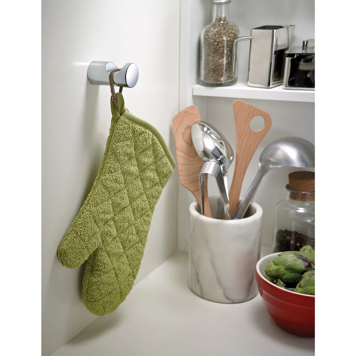 Moen Align Single Robe Hook YB0403 in Brushed Nickel (YB0403BN) - view 4
