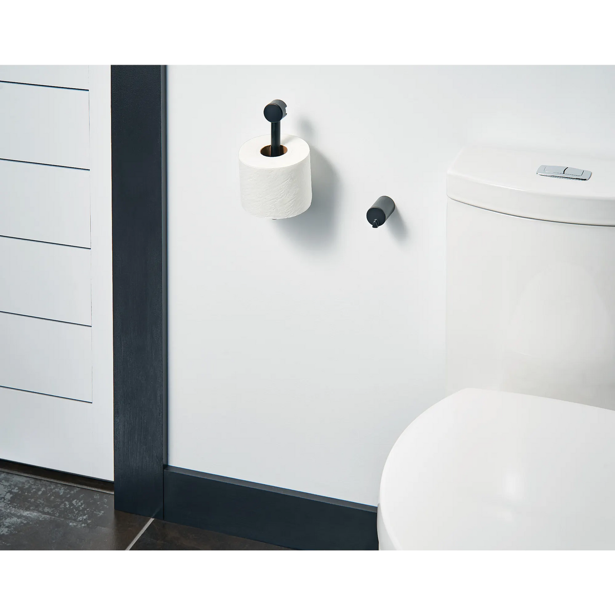 Moen Align Pivoting Toilet Paper Holder YB0408 in Matte Black (YB0408BL) - view 3