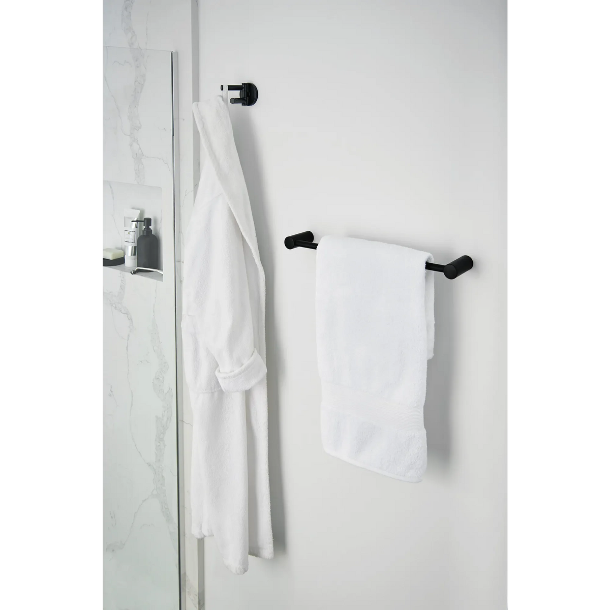 Moen Align Double Robe Hook YB0402 in Matte Black (YB0402BL) - view 3