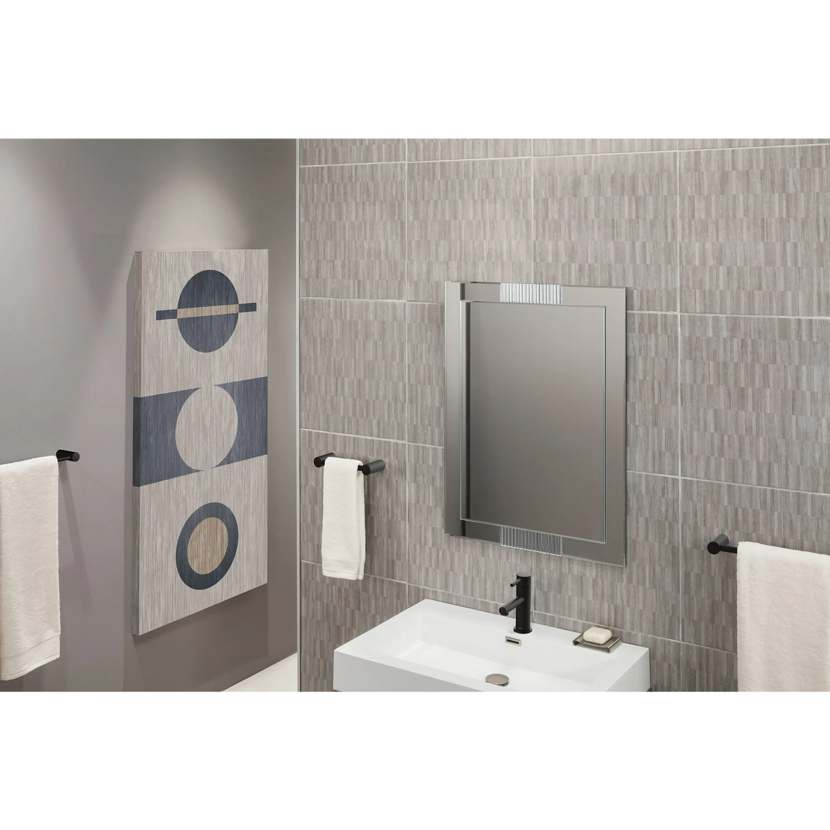 Moen Align Hand Towel Bar YB0486 in Matte Black (YB0486BL) - view 3