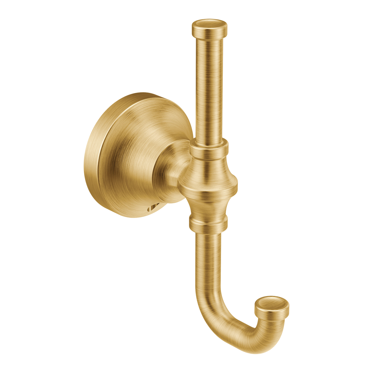 Moen Colinet Double Robe Hook YB0503 in Brushed Gold (YB0503BG)