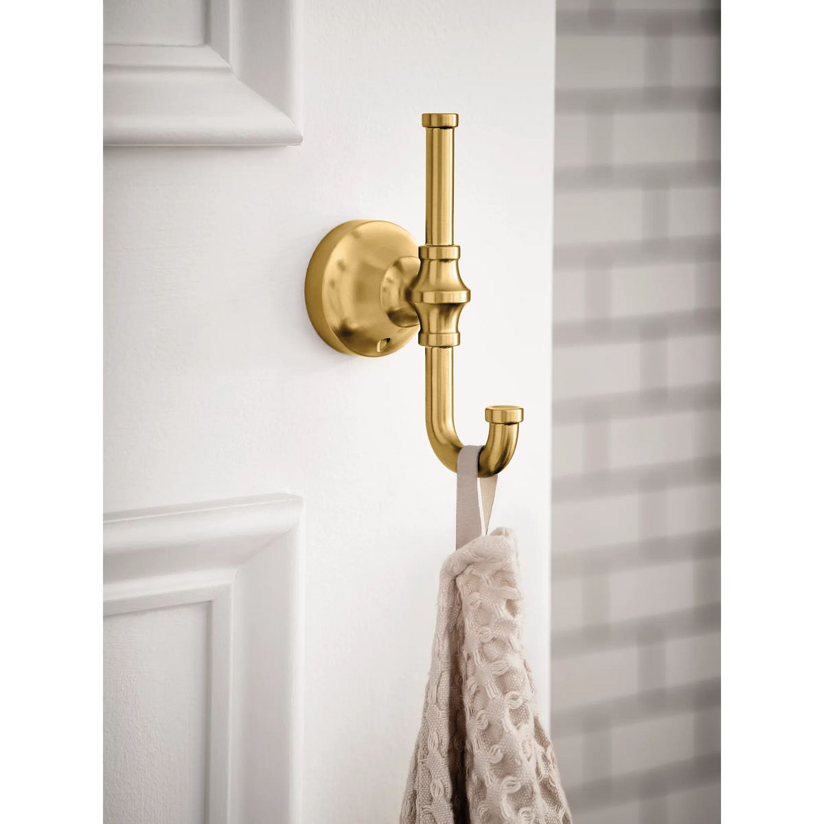 Moen Colinet Double Robe Hook YB0503 in Brushed Gold (YB0503BG) - view 4