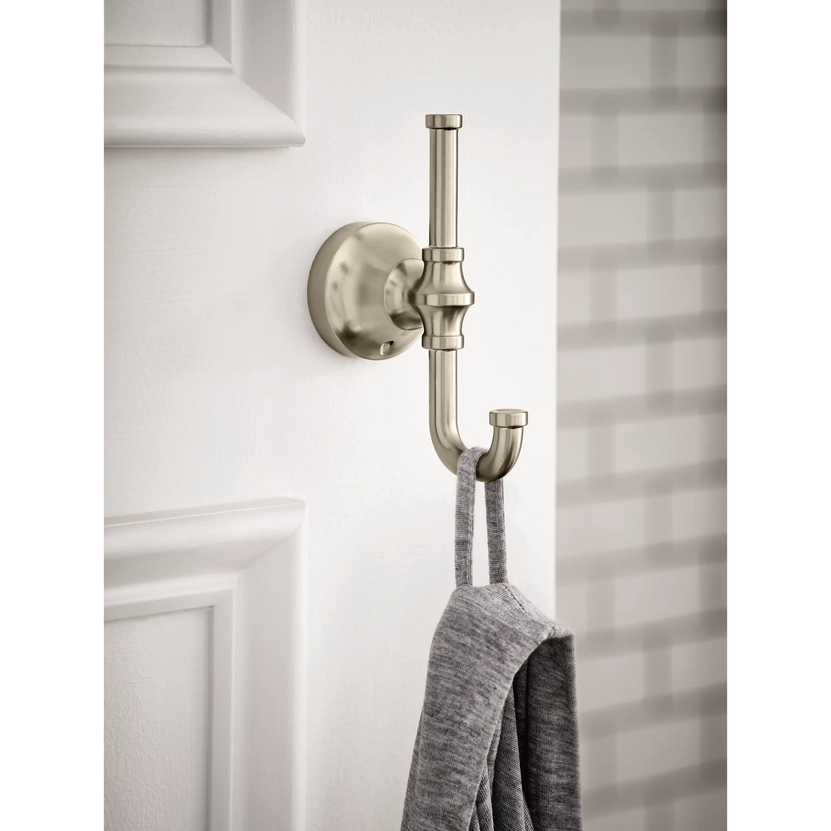 Moen Colinet Double Robe Hook YB0503 in Brushed Nickel (YB0503BN) - view 2