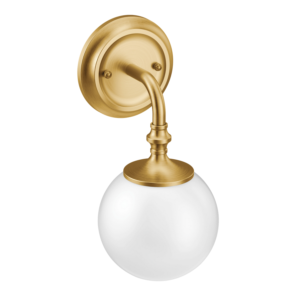 Moen Colinet One Globe Bath Light YB0561 in Brushed Gold (YB0561BG)