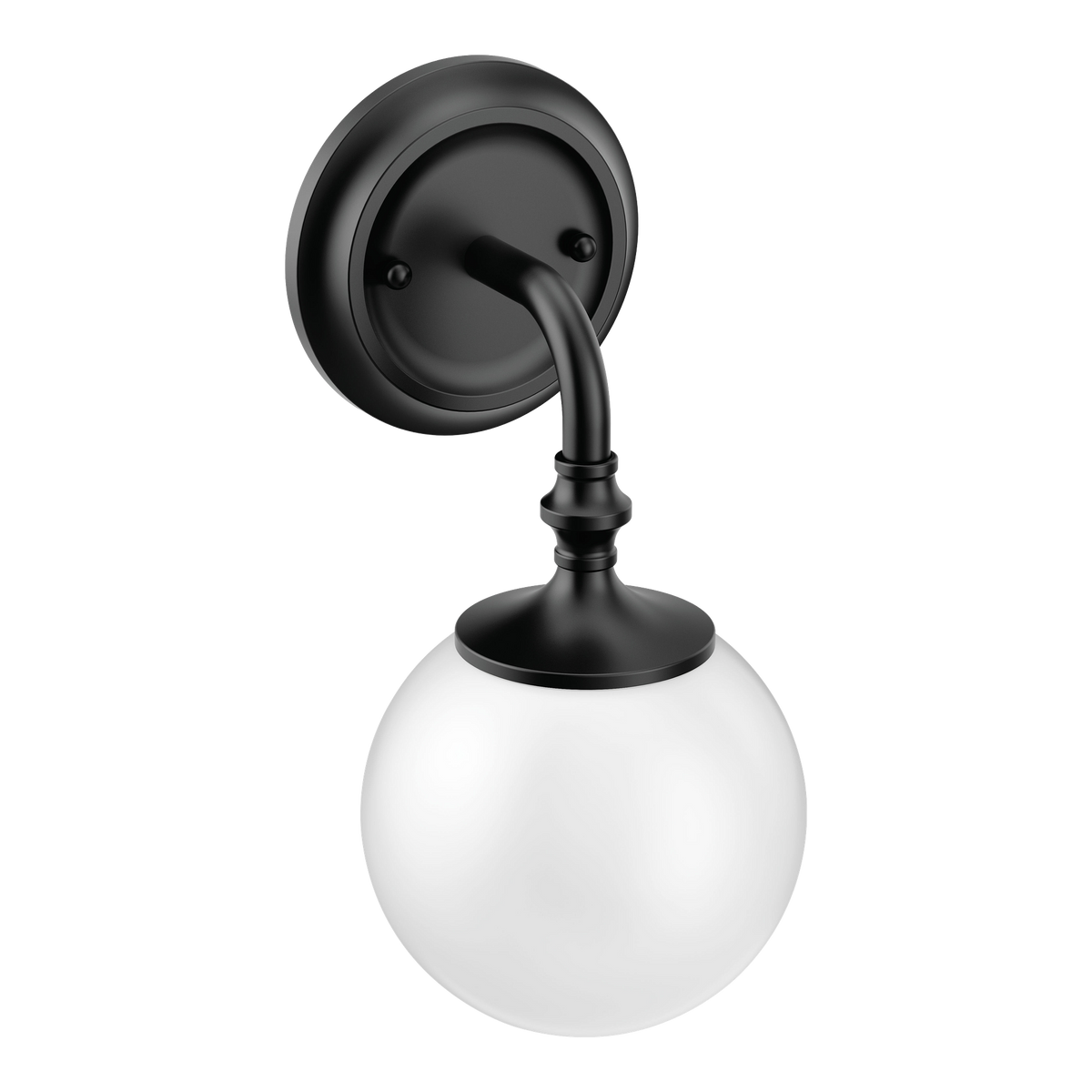 Moen Colinet One Globe Bath Light YB0561 in Matte Black (YB0561BL)