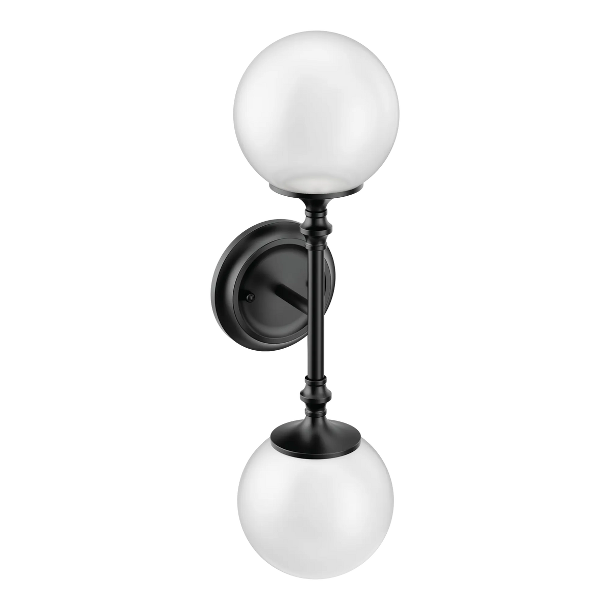 Moen Colinet Two Globe Bath Light YB0562 in Matte Black (YB0562BL) - view 2