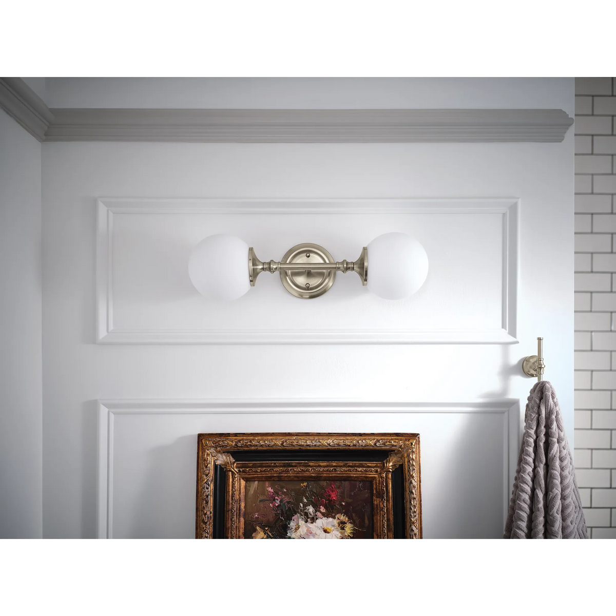 Moen Colinet Double Robe Hook YB0503 in Brushed Nickel (YB0503BN) - view 4