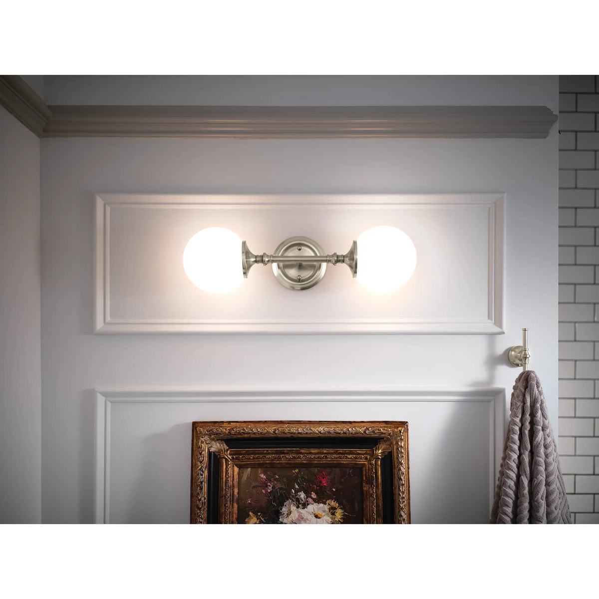 Moen Colinet Double Robe Hook YB0503 in Brushed Nickel (YB0503BN) - view 3