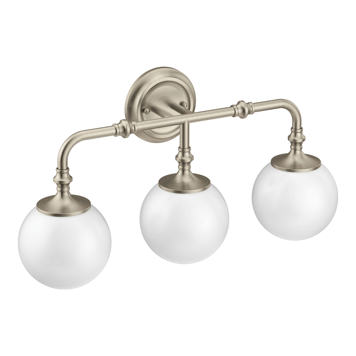 Moen Colinet Three Globe Bath Light YB0563 in Brushed Nickel (YB0563BN)