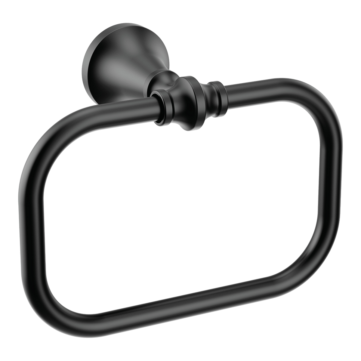 Moen Colinet Towel Ring YB0586 in Matte Black (YB0586BL)